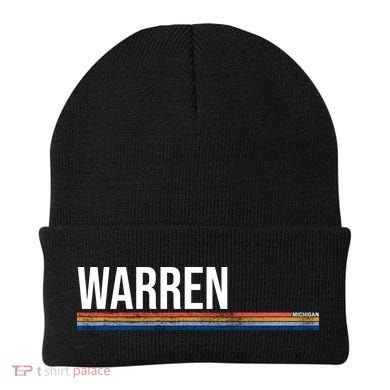 Warren Michigan Retro Logo Beanie