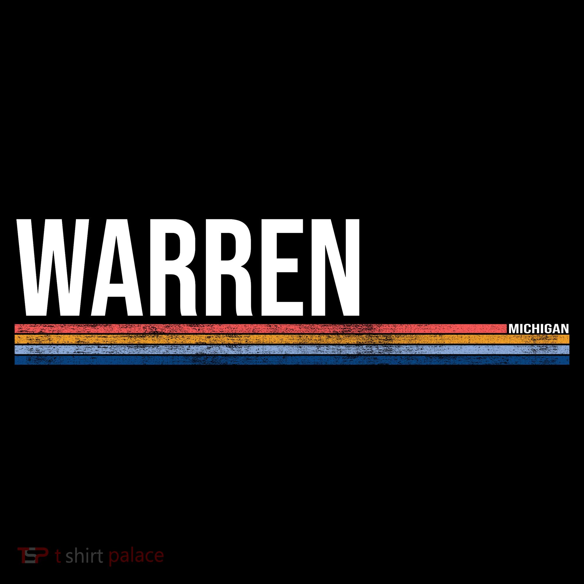Warren Michigan Retro Logo Women's Hoodie