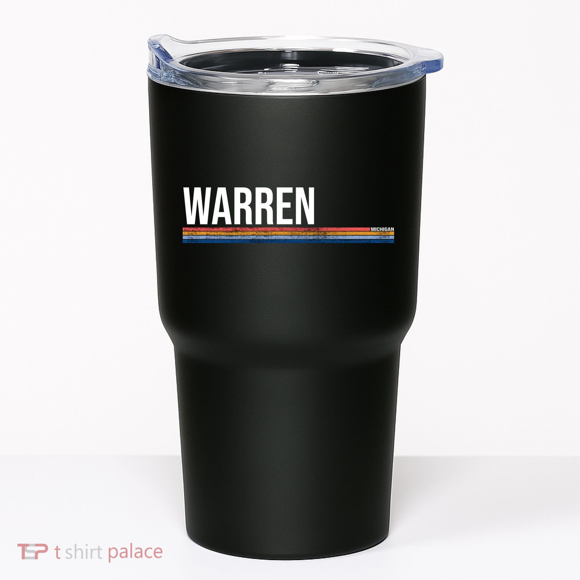 Warren Michigan Retro Logo Tumbler