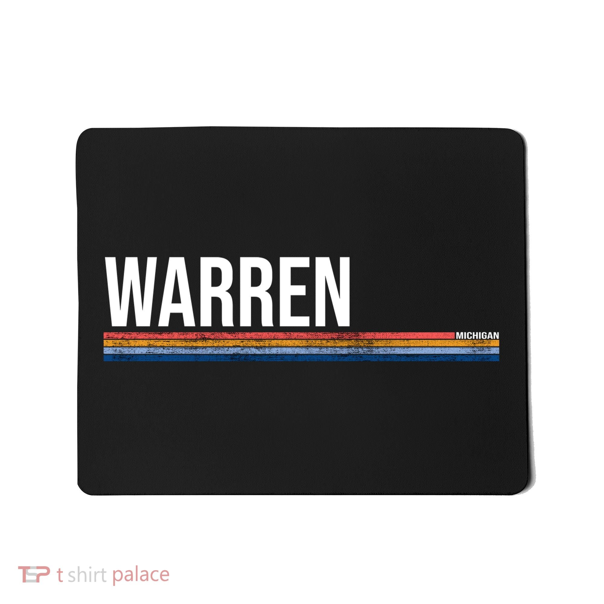 Warren Michigan Retro Logo Mousepad