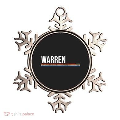 Warren Michigan Retro Logo Ornament
