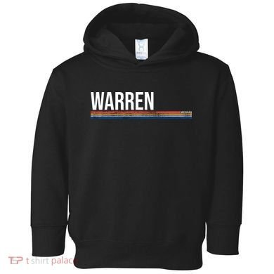 Warren Michigan Retro Logo Toddler Hoodie