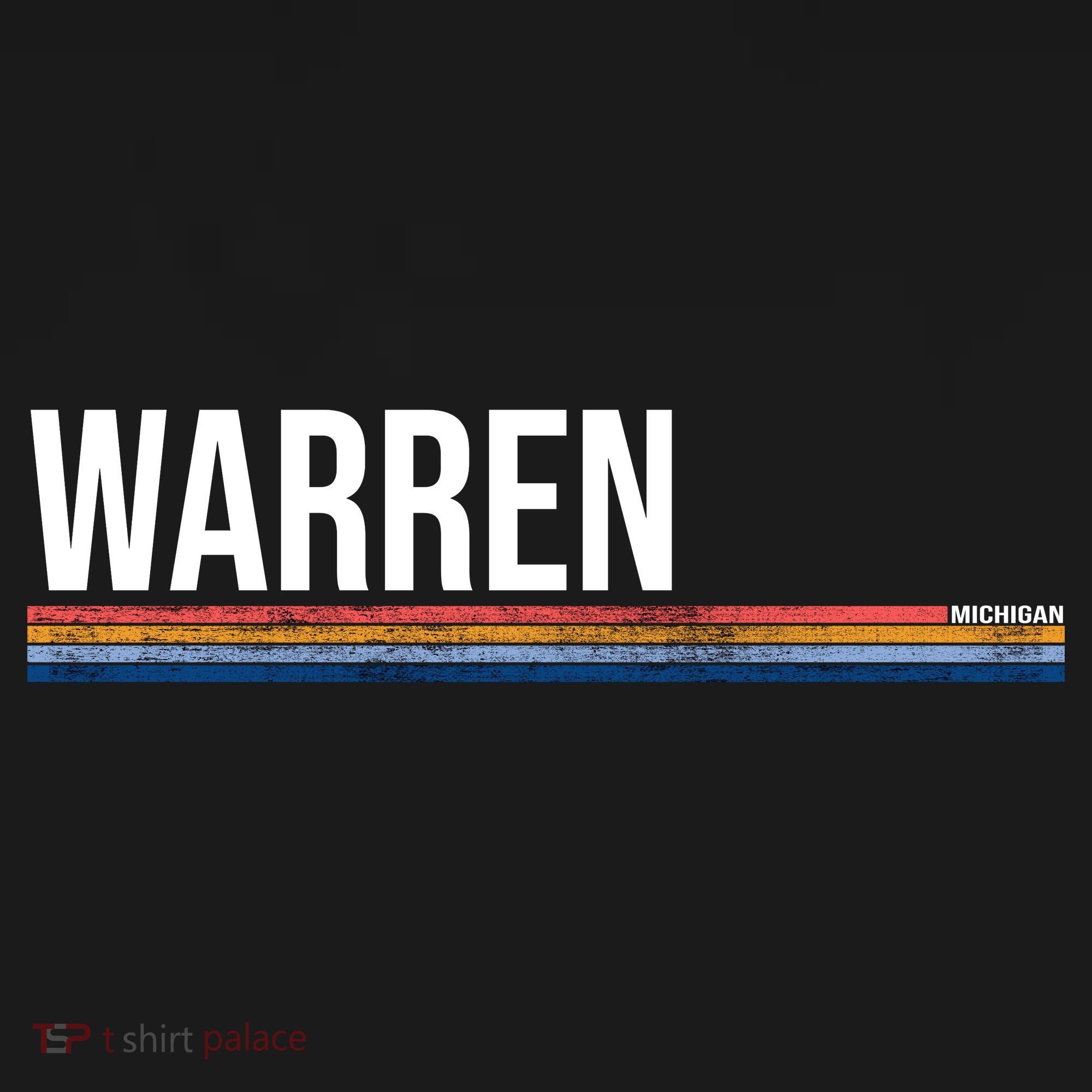 Warren Michigan Retro Logo Toddler Hoodie