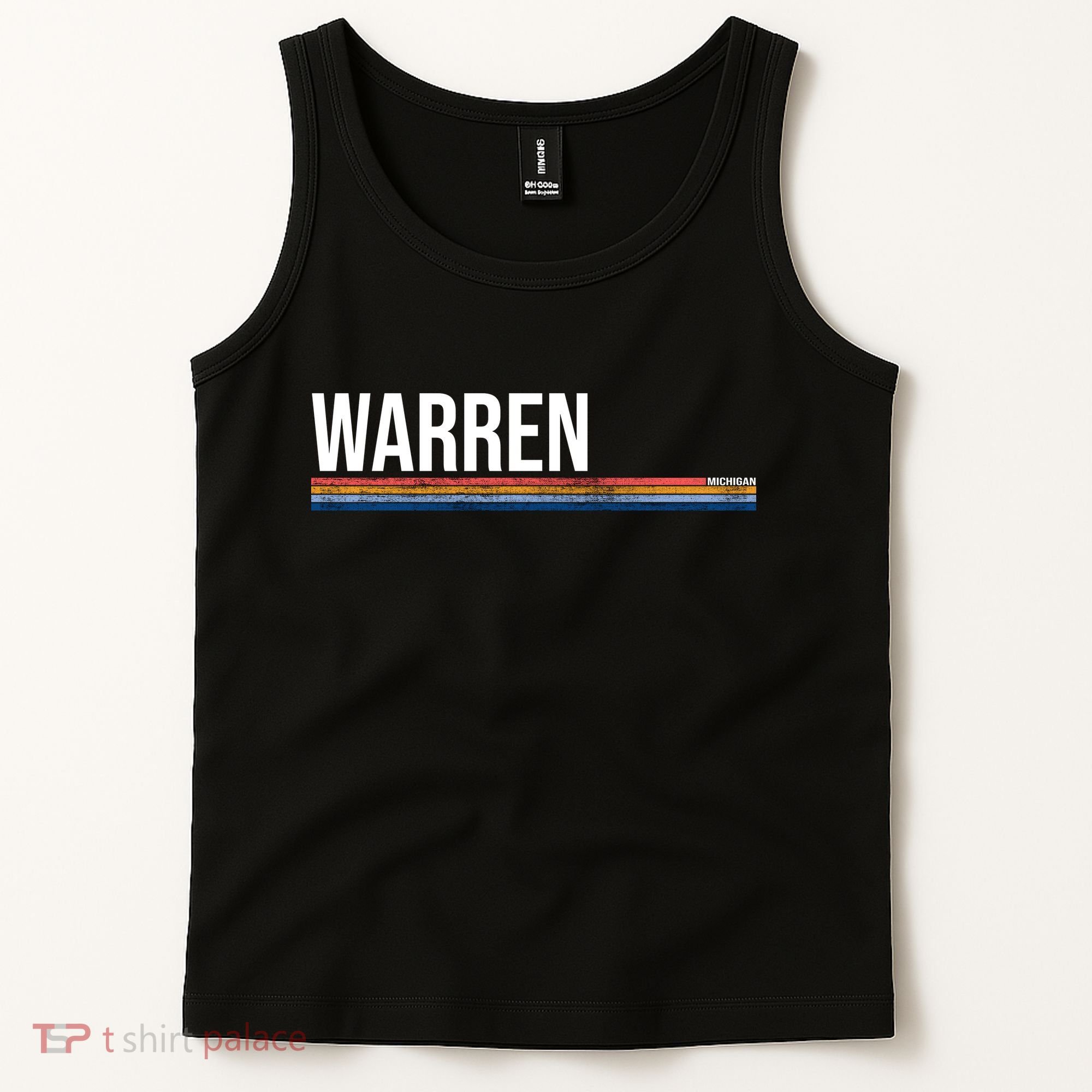Warren Michigan Retro Logo Tank Top