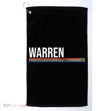 Warren Michigan Retro Logo Golf Towel