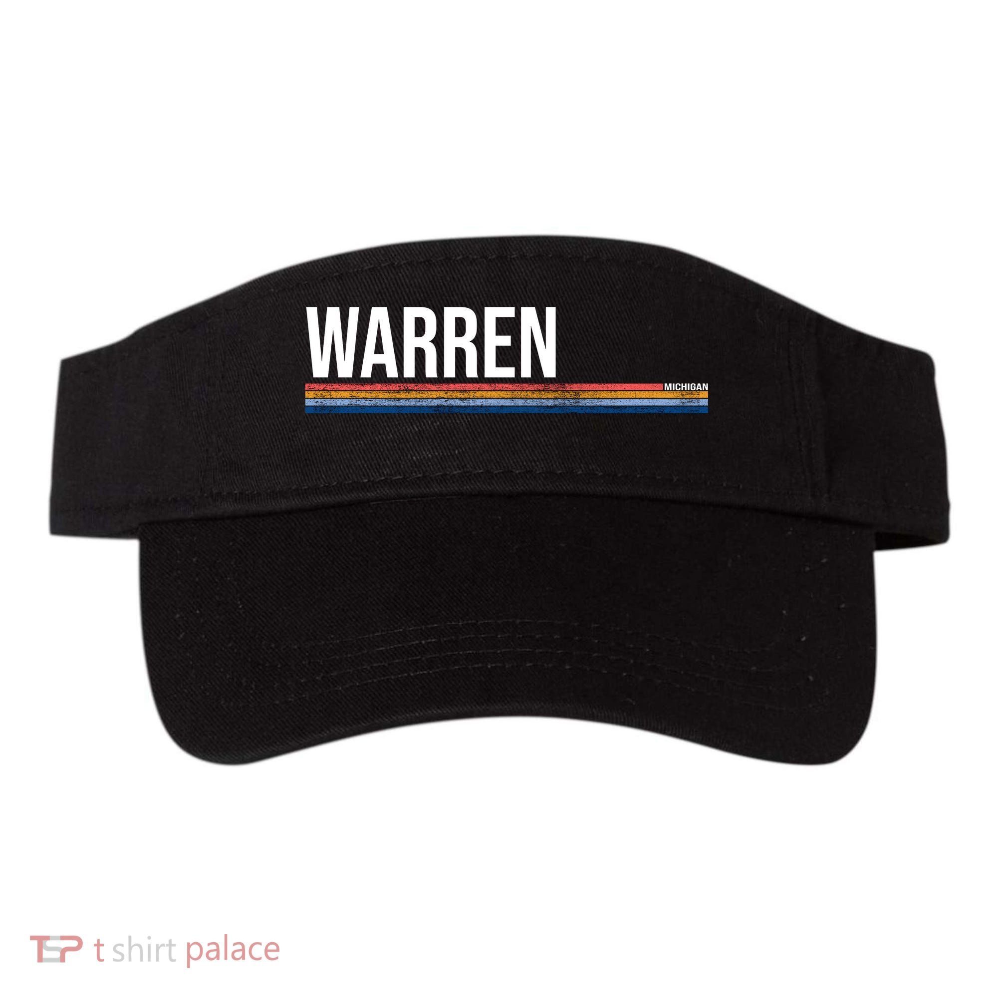 Warren Michigan Retro Logo Visor