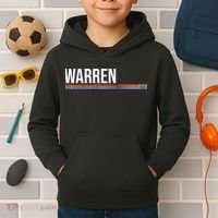 Warren Michigan Retro Logo Kids Hoodie thumb 2