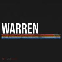 Warren Michigan Retro Logo Kids Hoodie thumb 5
