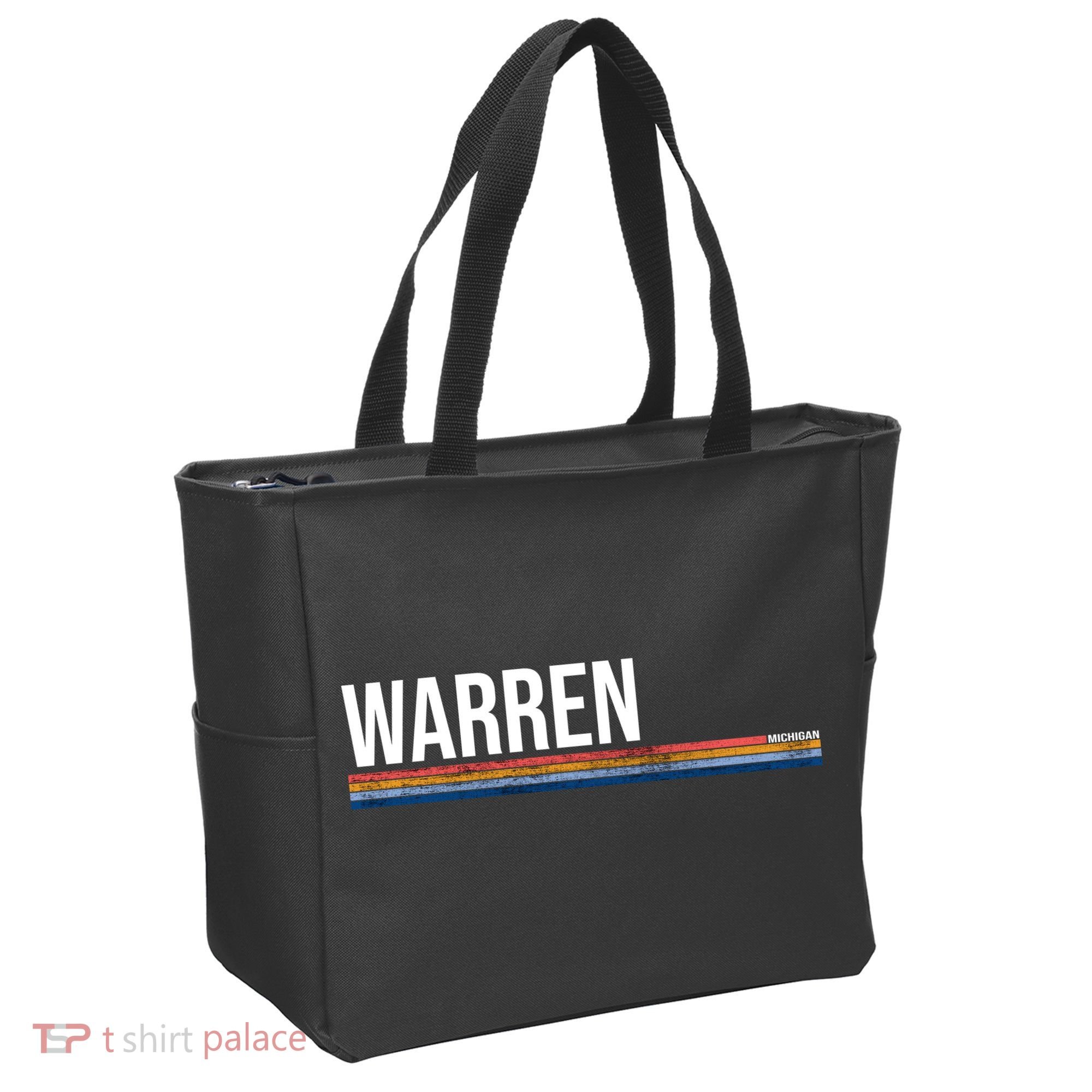 Warren Michigan Retro Logo Tote Bag