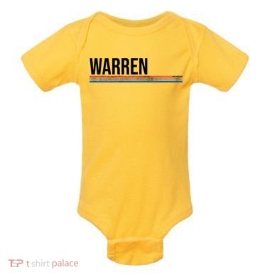 Warren Michigan Retro Logo Baby Bodysuit
