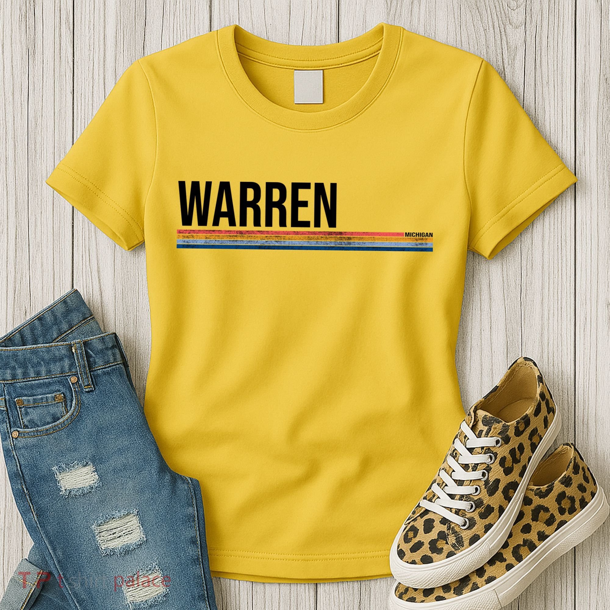 Warren Michigan Retro Logo Women's T-Shirt