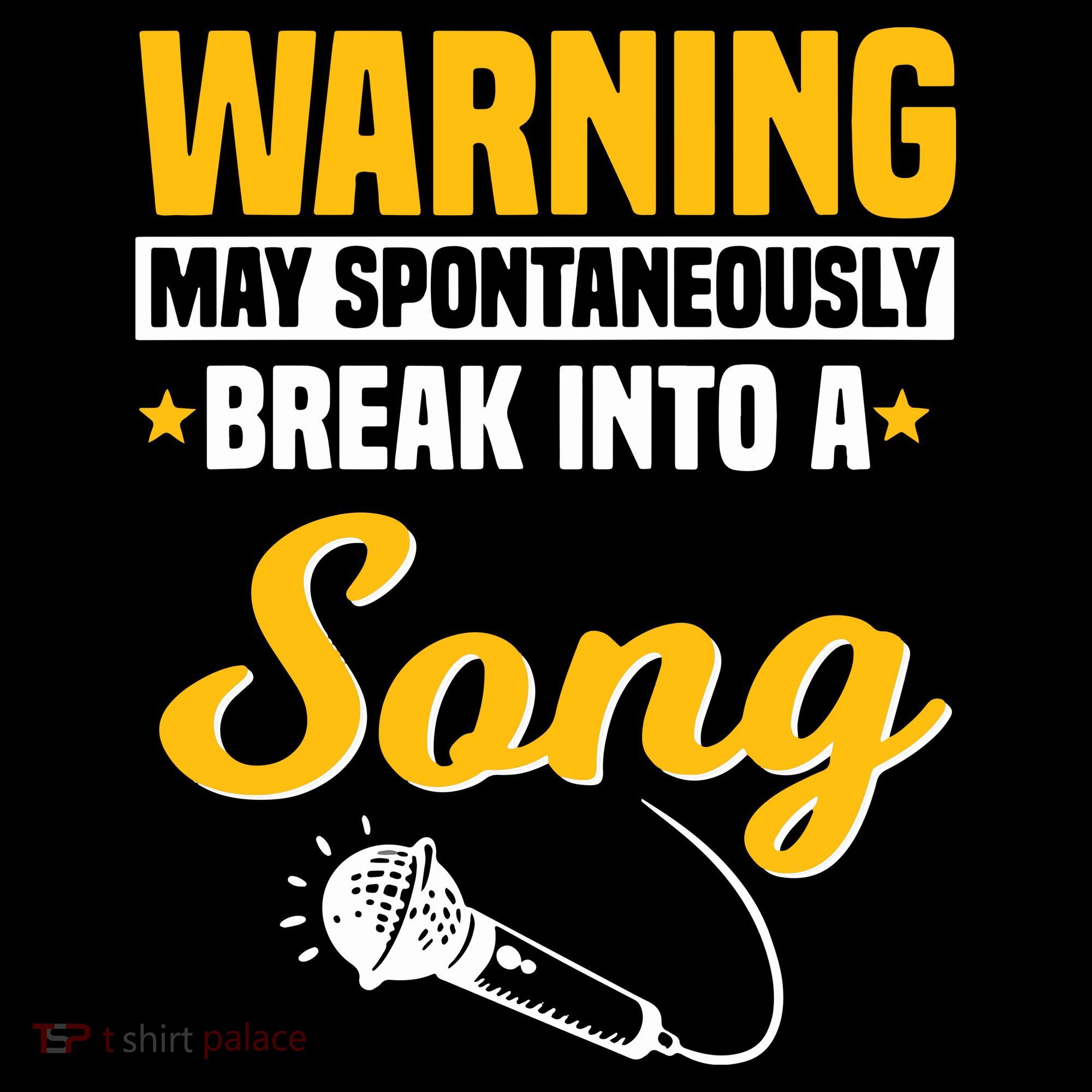 Warning May Spontaneously Break Into A Song Karaoke Lover Bucket Hat