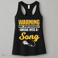 Warning May Spontaneously Break Into A Song Karaoke Lover Women's Tank Top thumb 3