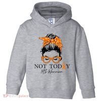 Wo Multiple Sclerosis Awareness Messy Bun Ms Warrior Gift Toddler Hoodie thumb 0