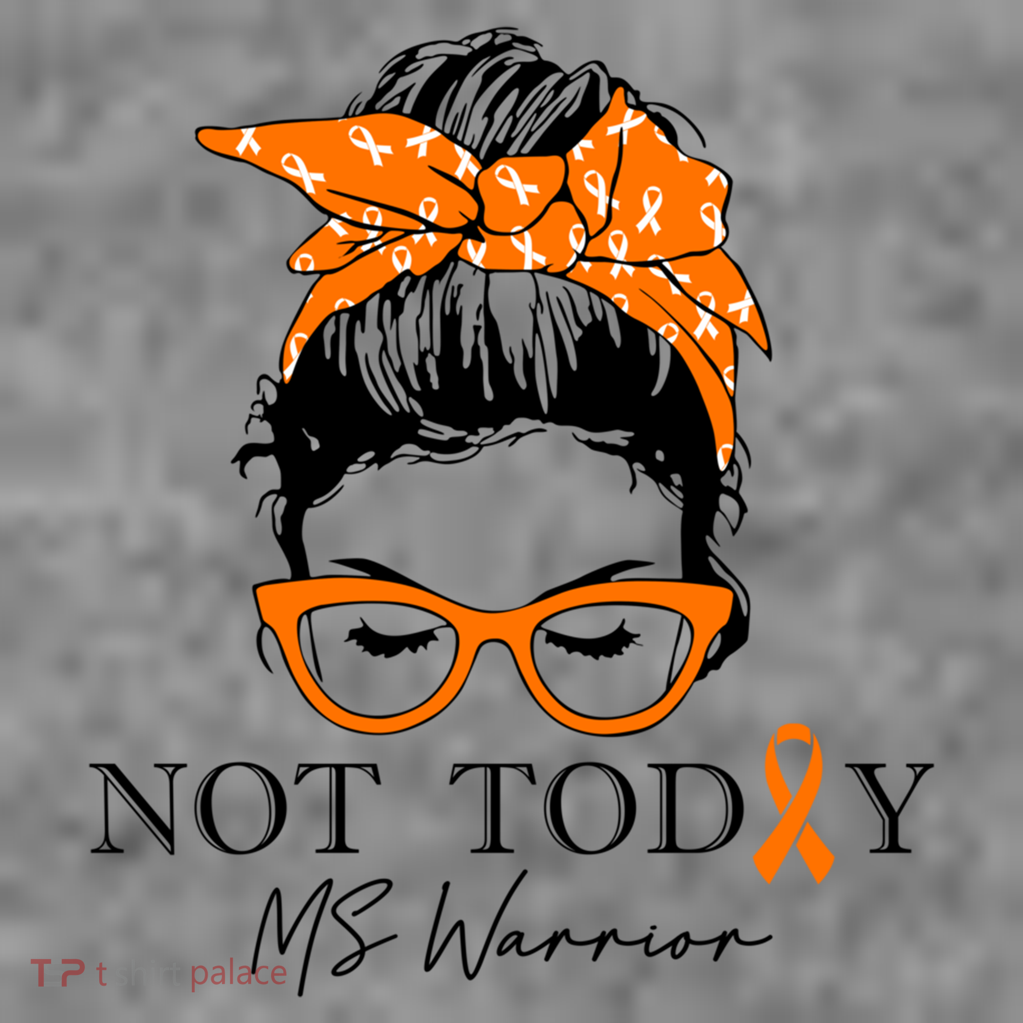Wo Multiple Sclerosis Awareness Messy Bun Ms Warrior Gift Toddler Hoodie