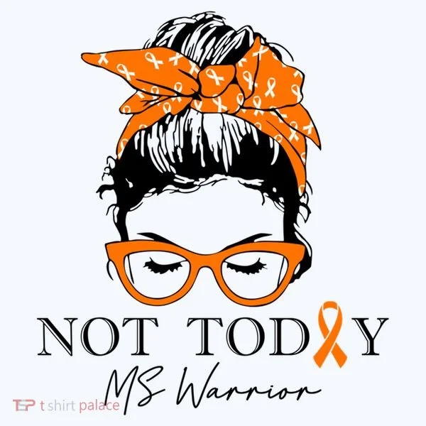 Wo Multiple Sclerosis Awareness Messy Bun Ms Warrior Gift Bucket Hat