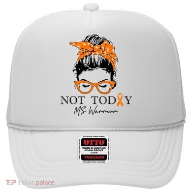 Wo Multiple Sclerosis Awareness Messy Bun Ms Warrior Gift Hat