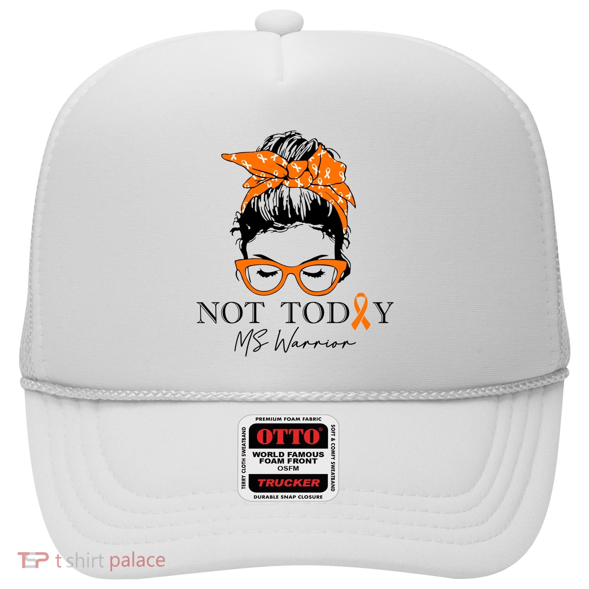 Wo Multiple Sclerosis Awareness Messy Bun Ms Warrior Gift Hat