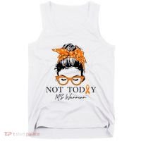 Wo Multiple Sclerosis Awareness Messy Bun Ms Warrior Gift Tank Top thumb 0