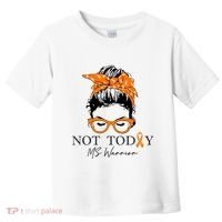 Wo Multiple Sclerosis Awareness Messy Bun Ms Warrior Gift Toddler T-Shirt thumb 0
