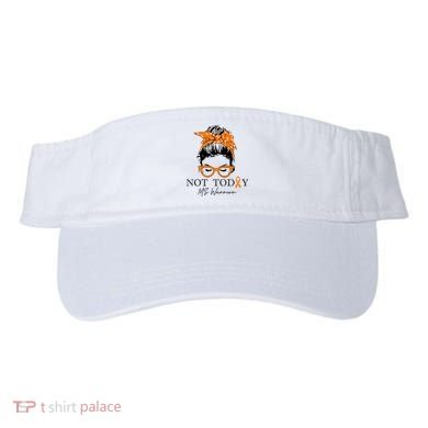 Wo Multiple Sclerosis Awareness Messy Bun Ms Warrior Gift Visor