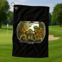 We Must Stop Eating Cried Toad As He Ate Fog And Toad Quote Golf Towel thumb 1