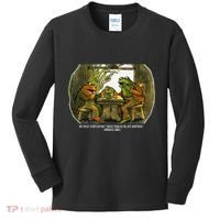 We Must Stop Eating Cried Toad As He Ate Fog And Toad Quote Kids Long Sleeve Shirt thumb 0