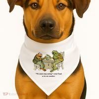 We Must Stop Eating Cried Toad As He Ate Another USA-Made Doggie Bandana thumb 1