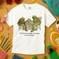 We Must Stop Eating Cried Toad As He Ate Another Kids T-Shirt thumb 3