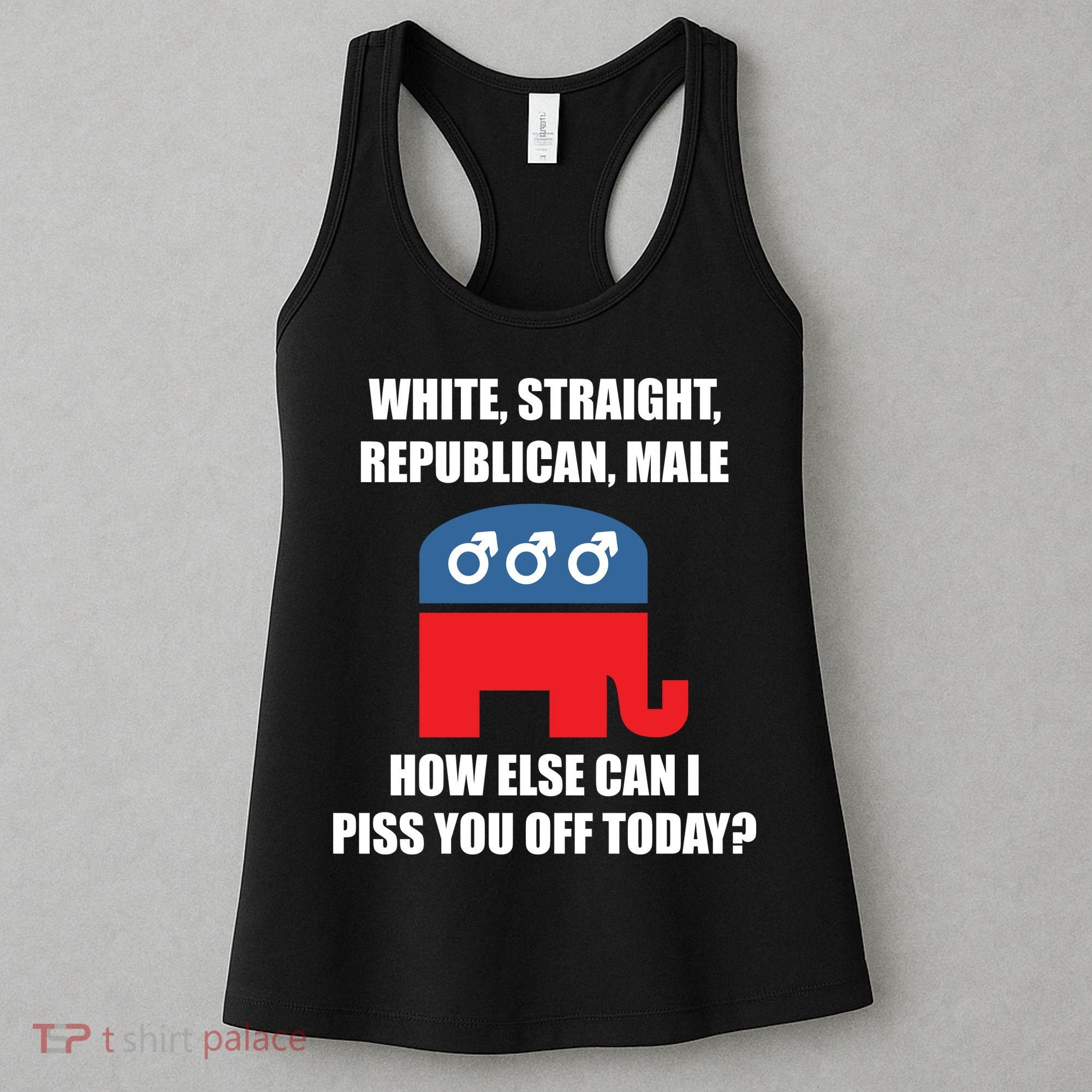White Male Straight Republican | Funny Republican Gifts Women's Tank Top