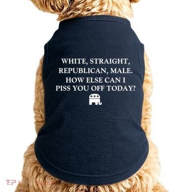 White Male Straight Republican Doggie Tank