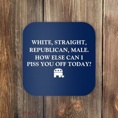 White Male Straight Republican Coaster
