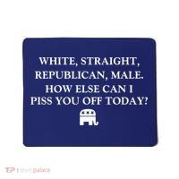 White Male Straight Republican Mousepad thumb 0
