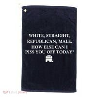 White Male Straight Republican Golf Towel thumb 0