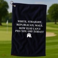 White Male Straight Republican Golf Towel thumb 1