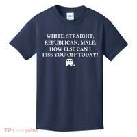 White Male Straight Republican Kids T-Shirt thumb 0