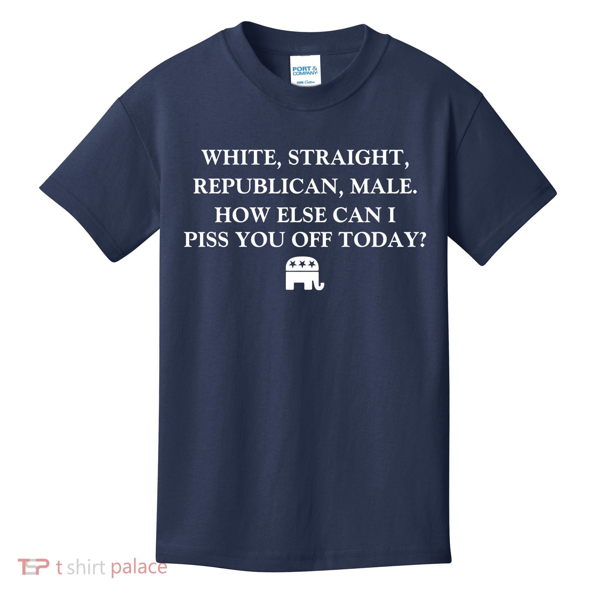 White Male Straight Republican Kids T-Shirt