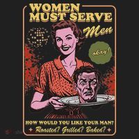 Women Must Serve Spooky Liberal Witch Feminist Halloween Women's Sweatshirt thumb 2