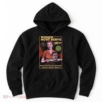 Women Must Serve Spooky Liberal Witch Feminist Halloween Hoodie thumb 0