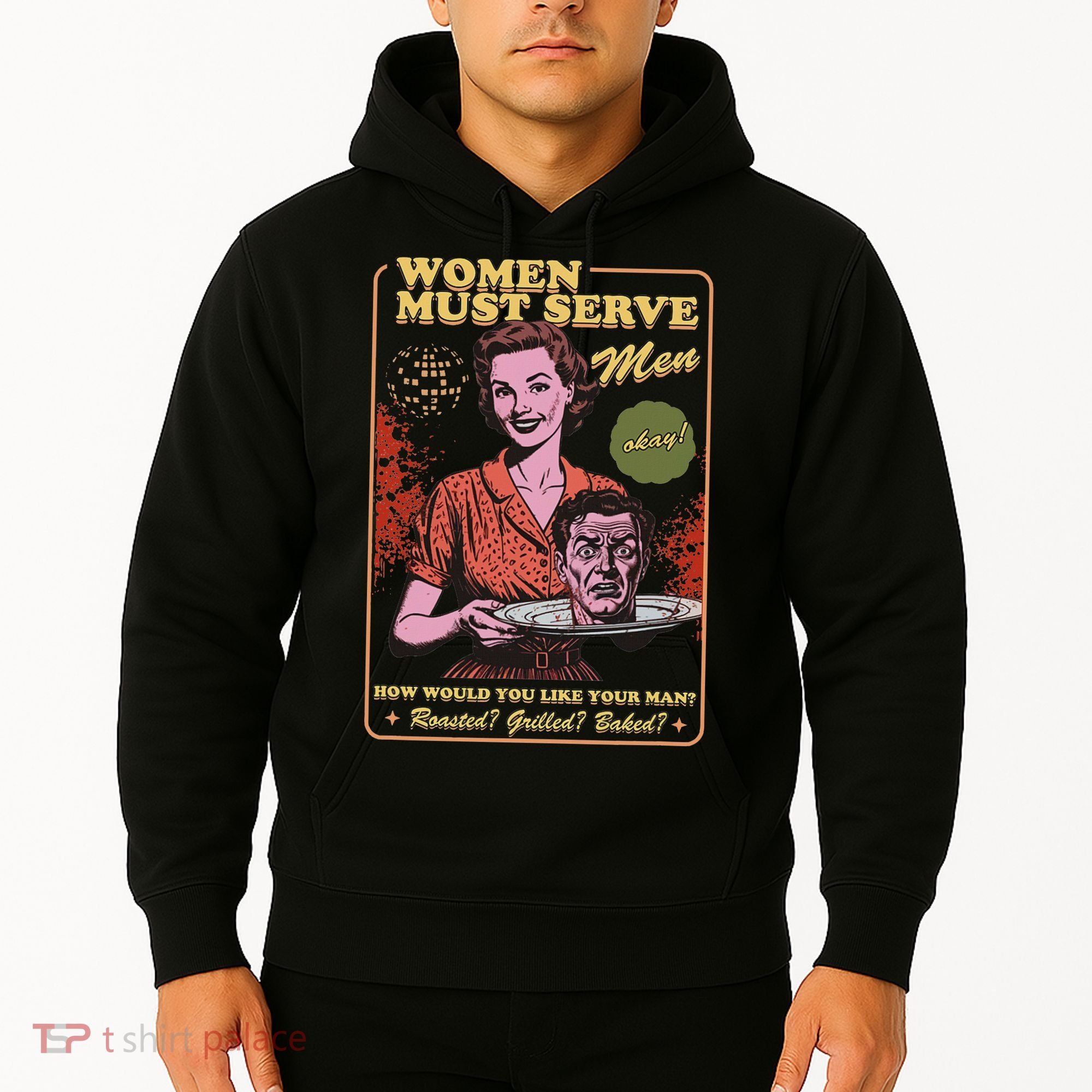 Women Must Serve Spooky Liberal Witch Feminist Halloween Hoodie