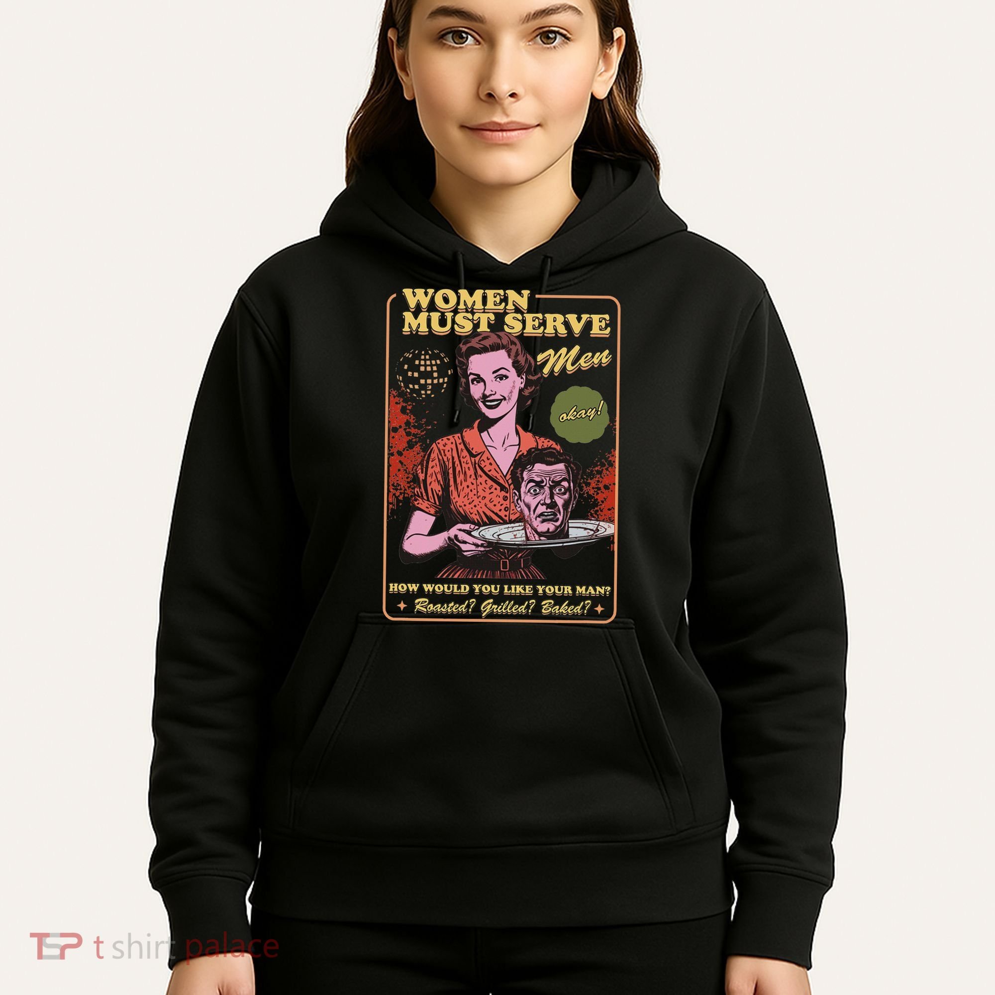 Women Must Serve Spooky Liberal Witch Feminist Halloween Hoodie