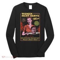 Women Must Serve Spooky Liberal Witch Feminist Halloween Long Sleeve Shirt thumb 0