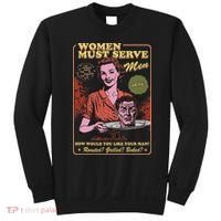 Women Must Serve Spooky Liberal Witch Feminist Halloween Sweatshirt thumb 0