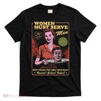 Women Must Serve Spooky Liberal Witch Feminist Halloween T-Shirt thumb 0
