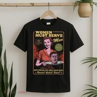 Women Must Serve Spooky Liberal Witch Feminist Halloween T-Shirt thumb 2