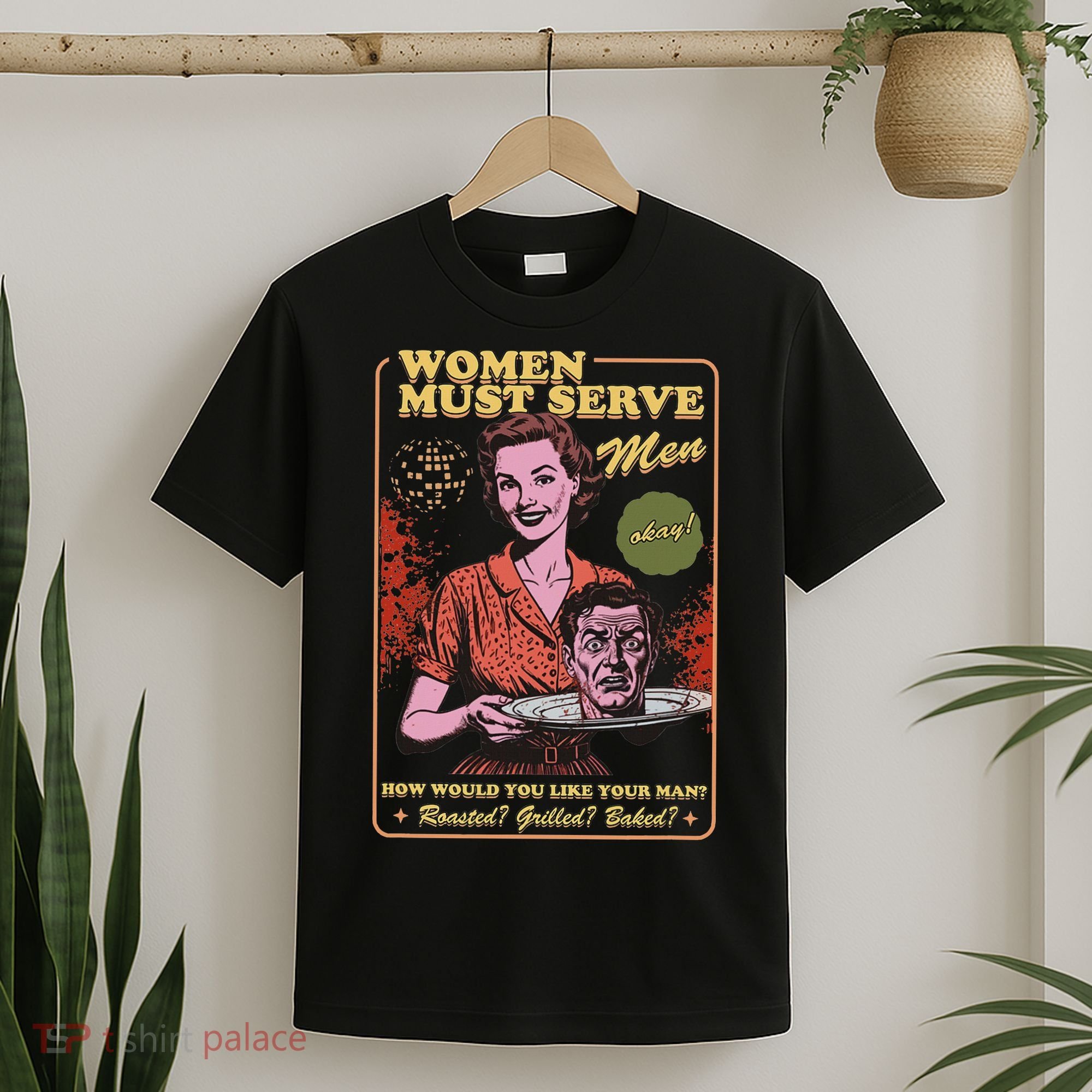 Women Must Serve Spooky Liberal Witch Feminist Halloween T-Shirt
