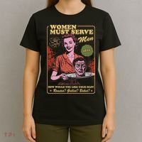 Women Must Serve Spooky Liberal Witch Feminist Halloween T-Shirt thumb 4