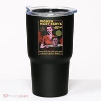 Women Must Serve Spooky Liberal Witch Feminist Halloween Tumbler thumb 0
