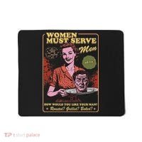 Women Must Serve Spooky Liberal Witch Feminist Halloween Mousepad thumb 0