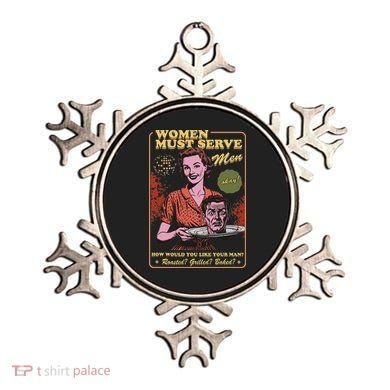 Women Must Serve Spooky Liberal Witch Feminist Halloween Ornament